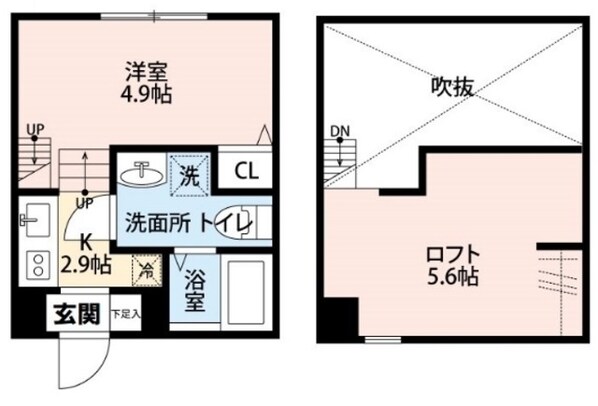 ジオーレ稲田堤の物件間取画像